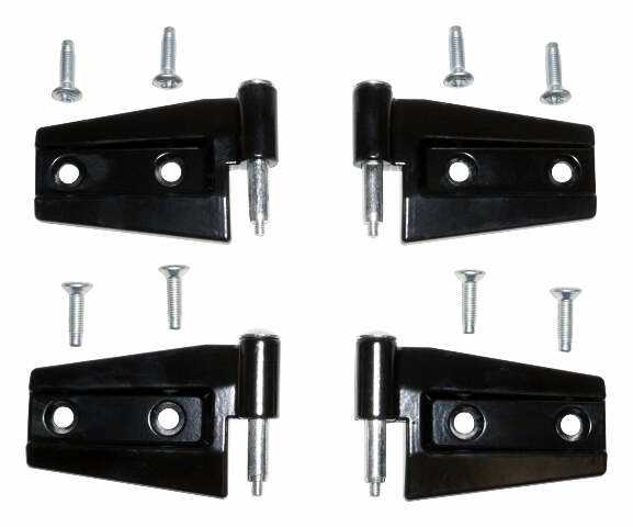 Crown Automotive - Steel Black Door Hinge Kit - 55395384K4