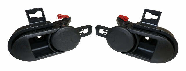 Fits 2007-2008 Jeep Wrangler JK Wrangler; exterior door handle assembly Set -55395406K-CRN