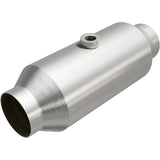 MagnaFlow universal catalytic converter 2.5 inch inlet/outlet stainless steel CARB compliant 5551356
