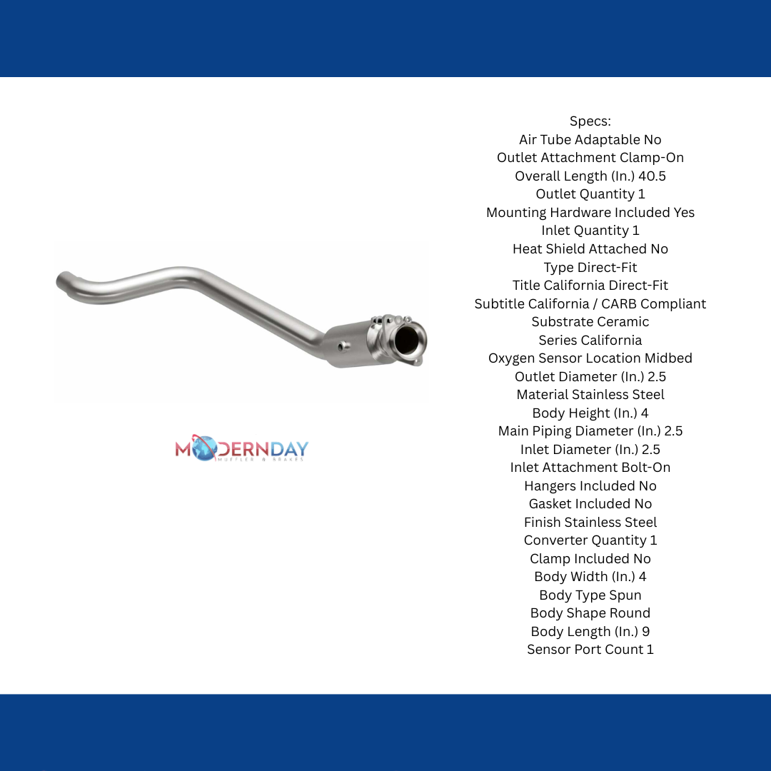 MagnaFlow direct-fit catalytic converter fits 2010-2012 Jaguar XF and Jaguar XFR, this and 2010 2012 Jaguar XF 5.0L stainless steel CARB compliant 5561300