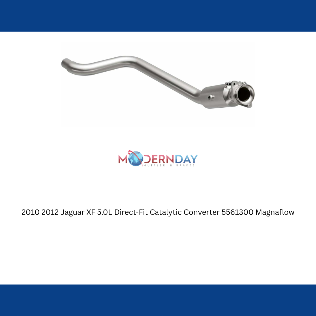 MagnaFlow direct-fit catalytic converter fits 2010-2012 Jaguar XF and Jaguar XFR, this and 2010 2012 Jaguar XF 5.0L stainless steel CARB compliant 5561300
