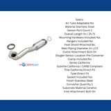 MagnaFlow direct-fit catalytic converter for 2010-2011 Honda CR-V 2.4L stainless steel CARB compliant 5571783
