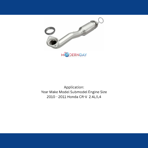 MagnaFlow direct-fit catalytic converter for 2010-2011 Honda CR-V 2.4L stainless steel CARB compliant 5571783