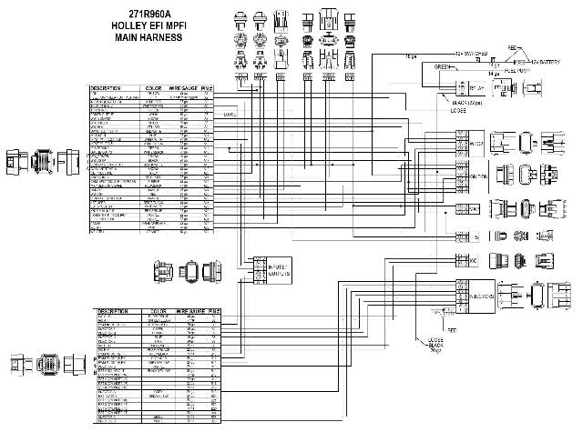 Holley EFI wiring harness harness-558-104