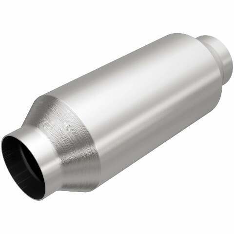 MagnaFlow universal catalytic converter 2.5 inch inlet/outlet stainless steel CARB compliant 5582406