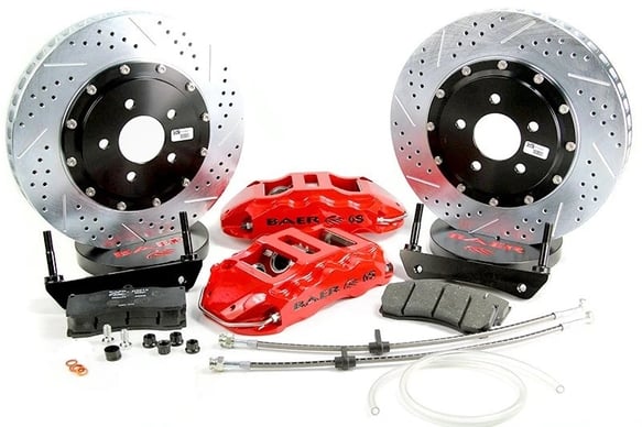 2005-2010 300 Extreme Plus Brake System Front 4141043B stainless steel drilled