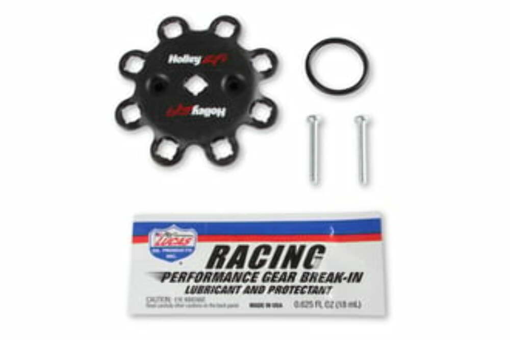 Holley performance fuel system component for Oldsmobile black