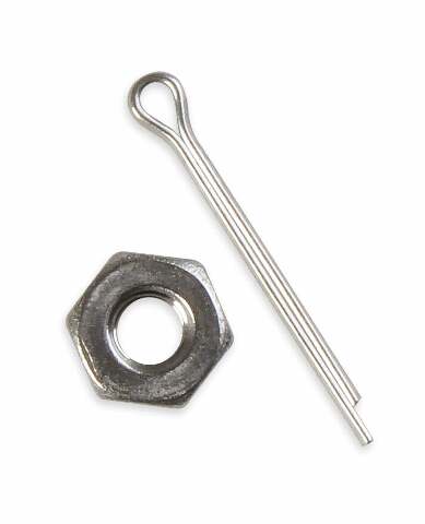 Mr. Gasket 17 inch throttle cable firewall mount carburetor polished stainless steel 5655