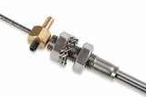 Mr. Gasket 17 inch throttle cable firewall mount carburetor polished stainless steel 5655