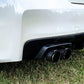 Fits 15-16 Subaru WRX 3" Cat Back Dual Split Rearwith Carbon Fiber Tips-S48003CF