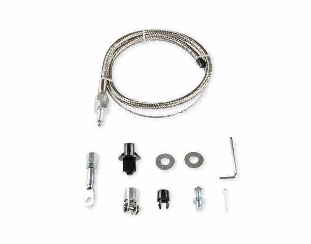 Mr. Gasket 5657 Stainless Steel Braided Throttle Cable Kit. 36 in cable 24 Sle
