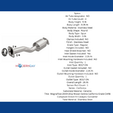 2009-2012 Nissan Sentra Direct-Fit Catalytic Converter 5671272 Magnaflow