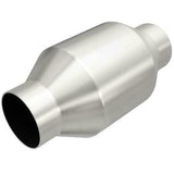 MagnaFlow universal catalytic converter 2.25 inch inlet/outlet stainless steel CARB compliant OBDII 59955