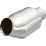 MagnaFlow universal catalytic converter 2.25 inch inlet/outlet stainless steel CARB compliant OBDII 59975