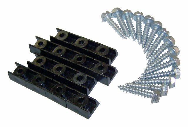 Jeep Metal Black Fender Flare Hardware Kit - 5AHRRKIT