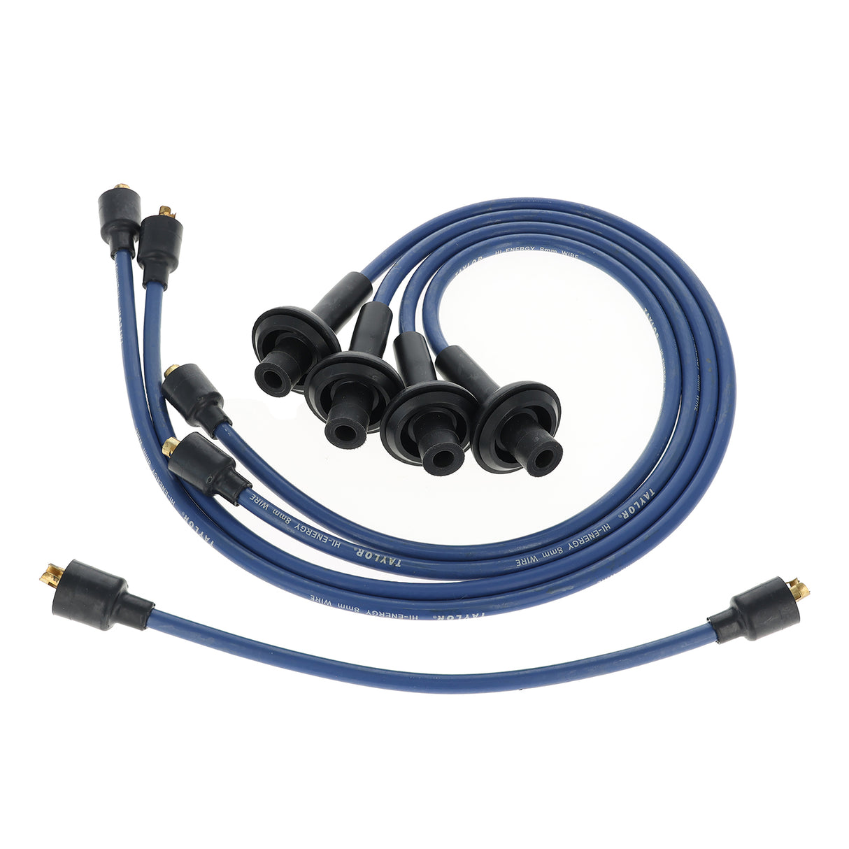 Spark Plug Wire Set Universal 8mm Silicone 5000 ohm/ft Hi Energy Blue 64691