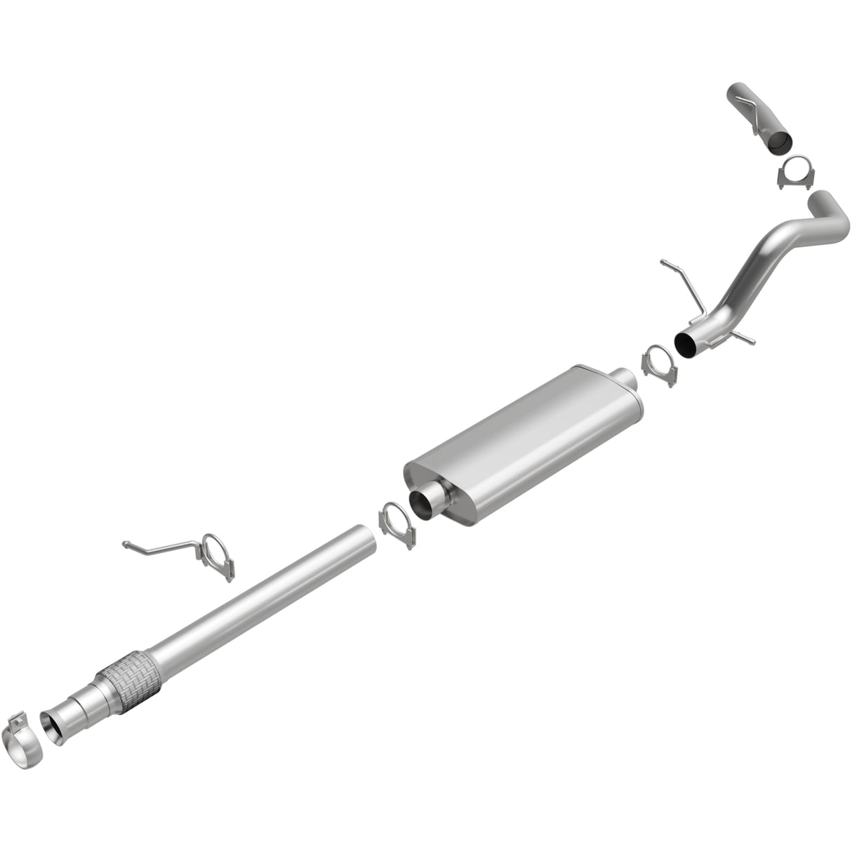 2009-2014 Chevy Suburban 1500 Direct-Fit Replacement Exhaust System 106-0291 steel