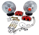 1963-1974 Chevrolet C10 Pickup Brakes 13" Classic Series Front Brake Kit 4301680R stainless steel slotted
