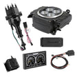 Holley EFI Sniper EFI 1954 Ford Club Sniper 2 EFI Bundle with HyperSpark Ignition System 550-511-5PX-SBF for Chevy black aluminum