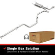 2010-2013 Mazda 3 Direct-Fit Replacement Exhaust System 106-0430 aluminized steel