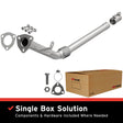 2005-2008 Audi A4 Quattro Direct-Fit Front Pipe Kit 107-0058 stainless steel