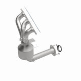 Catalytic Converter with Integrated Exhaust Manifold for HM Grade Federal / EPA Compliant Direct-Fit Manifold Catalytic