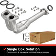 1994-2001 Acura Integra Direct-Fit Front Pipe Kit 107-0137 stainless steel