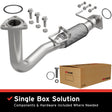 1998-2002 Honda Accord Direct-Fit Front Pipe Kit 107-0028 stainless steel