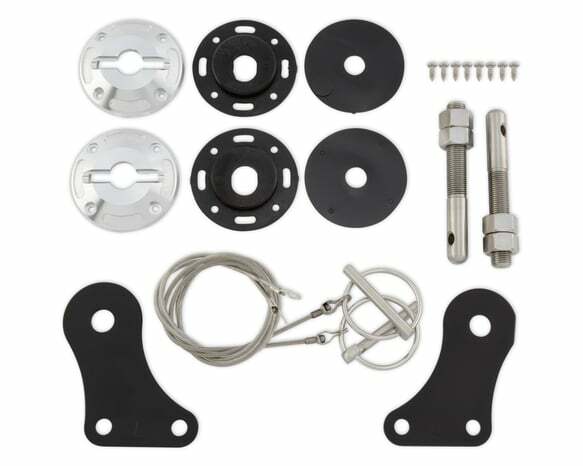 Billet/SS Hood Pin Set fits Ford Mustang 05-09 Drake Muscle Cars -5R3Z-6316892-K