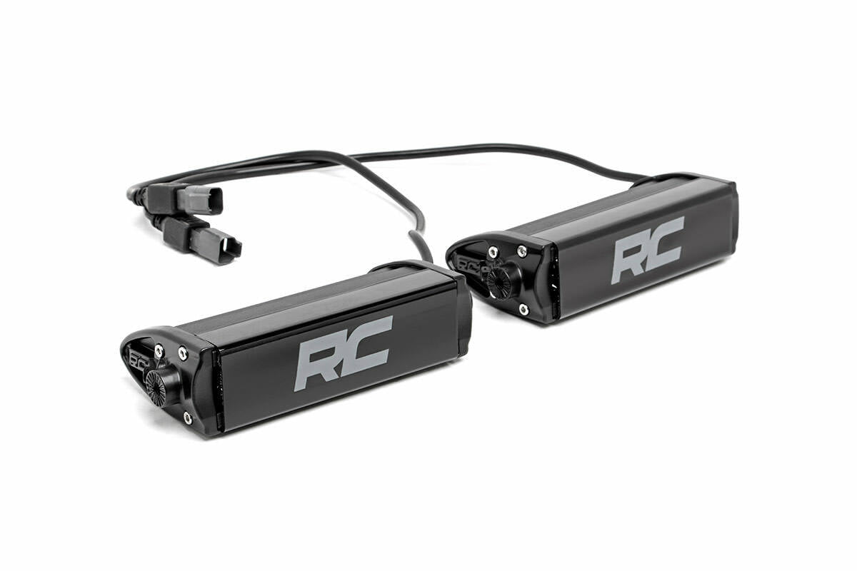 6 Inch Black Series LED Light Bar; Single Row; Pair 70706BL