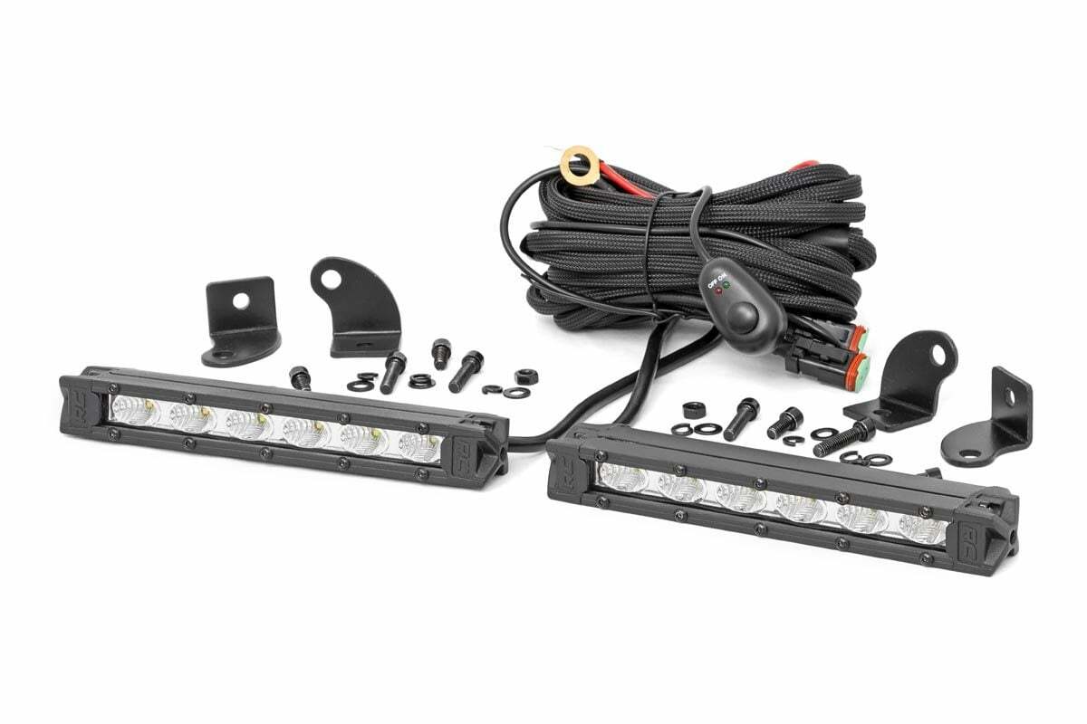 6 Inch Chrome Series LED Light Bar; Slim Line; Pair 70406A