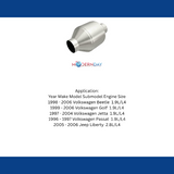 MagnaFlow universal catalytic converter 2.25 inch inlet 5 inch outlet stainless steel CARB compliant OBDII 60105