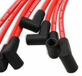 Spark plug wire set for Chevy mallory-604-8mm-red-pro-wire-spark-plug-wire-set-small-block-chevy-skt-cap-over