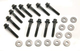 Mr. Gasket intake manifold bolt set super flanged head 6082MRG Ford black aluminum steel 2493
