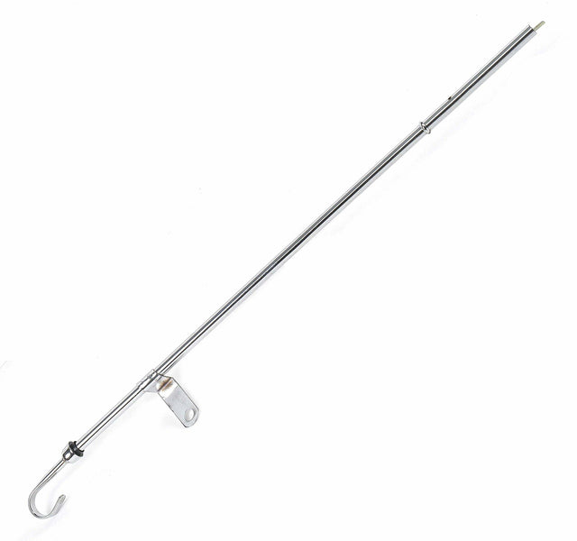 Mr. Gasket engine oil dipstick ; chrome for 1965 1990 Chevy 396 454 BBC steel 6236