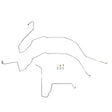 t 63-66 Chevrolet C10 Front Brake Line Kit Dual M/C, Power Disc Conv. Stainless TKT6412SS Fine Lines