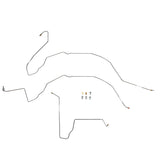t 63-66 Chevrolet C10 Front Brake Line Kit Dual M/C, Power Disc Conv. Stainless TKT6412SS Fine Lines
