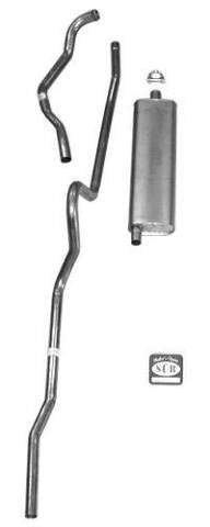 Hardtop 6 cyl. Exhaust System 63009 Shafer's Classic Reproductions