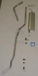 Fits 1956 Chevrolet Full Size Station Wagon exc. 9 Pass. 6 cyl. Exhaust System 63011