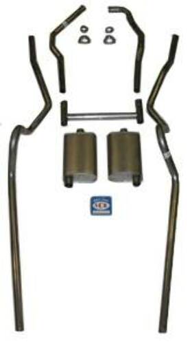2" Dual Exhaust System Small Block 63040 fits 1955-1957 Chevy Bel Air A931-480F Shafer's Classic Reproductions