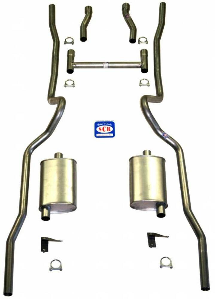 Fits 1955 - 1957 Chevrolet Full Size Exhaust System 63055