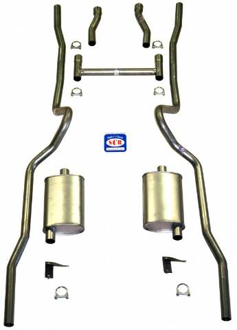 Fits 1955 - 1957 Chevrolet Full Size Exhaust System 63055