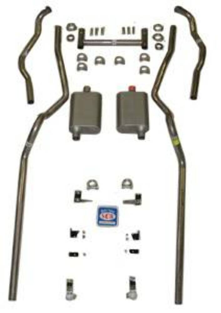 Fits 1955 - 1957 Chevrolet Full Size  Exhaust System 63060