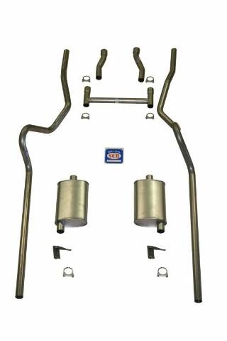 Exhaust System 63063 fits 1955-1957 Chevy Full Size small block Shafer's Classic Reproductions