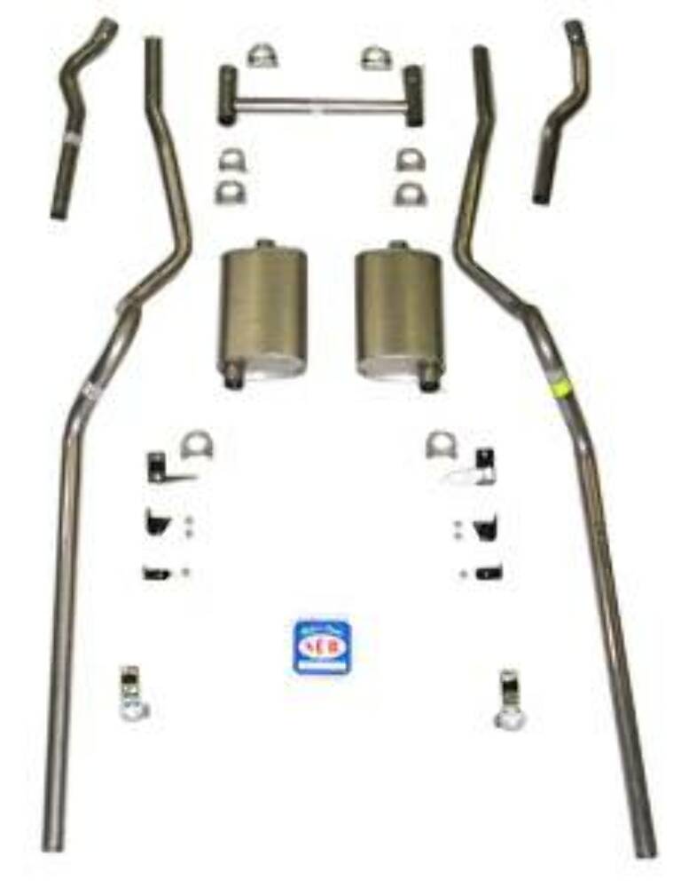 Fits 1955 - 1957 Chevrolet Full Size  Exhaust System 63067