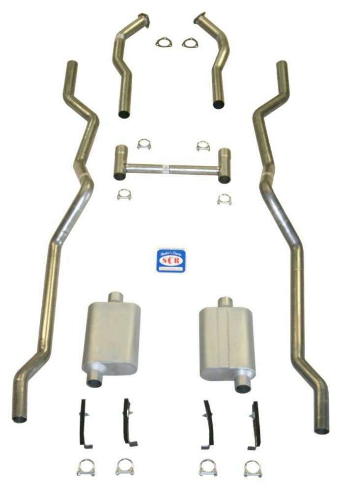 Fits 1955 - 1957 Chevrolet Full Size  Exhaust System 63073
