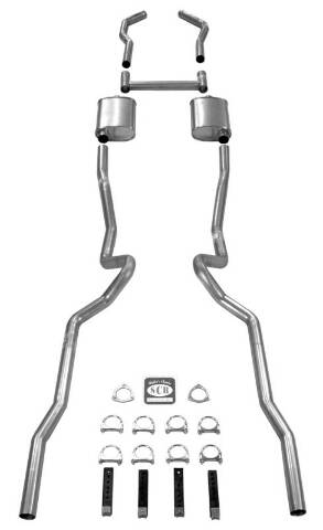 Exhaust System 63075 fits 1955-1957 Chevy Full Size CA65 Shafer's Classic Reproductions