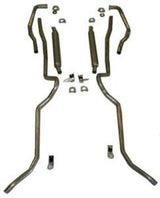 2" dual glass pack Exhaust System 63081 fits 1955-1957 Chevy Bel Air Shafer's Classic Reproductions