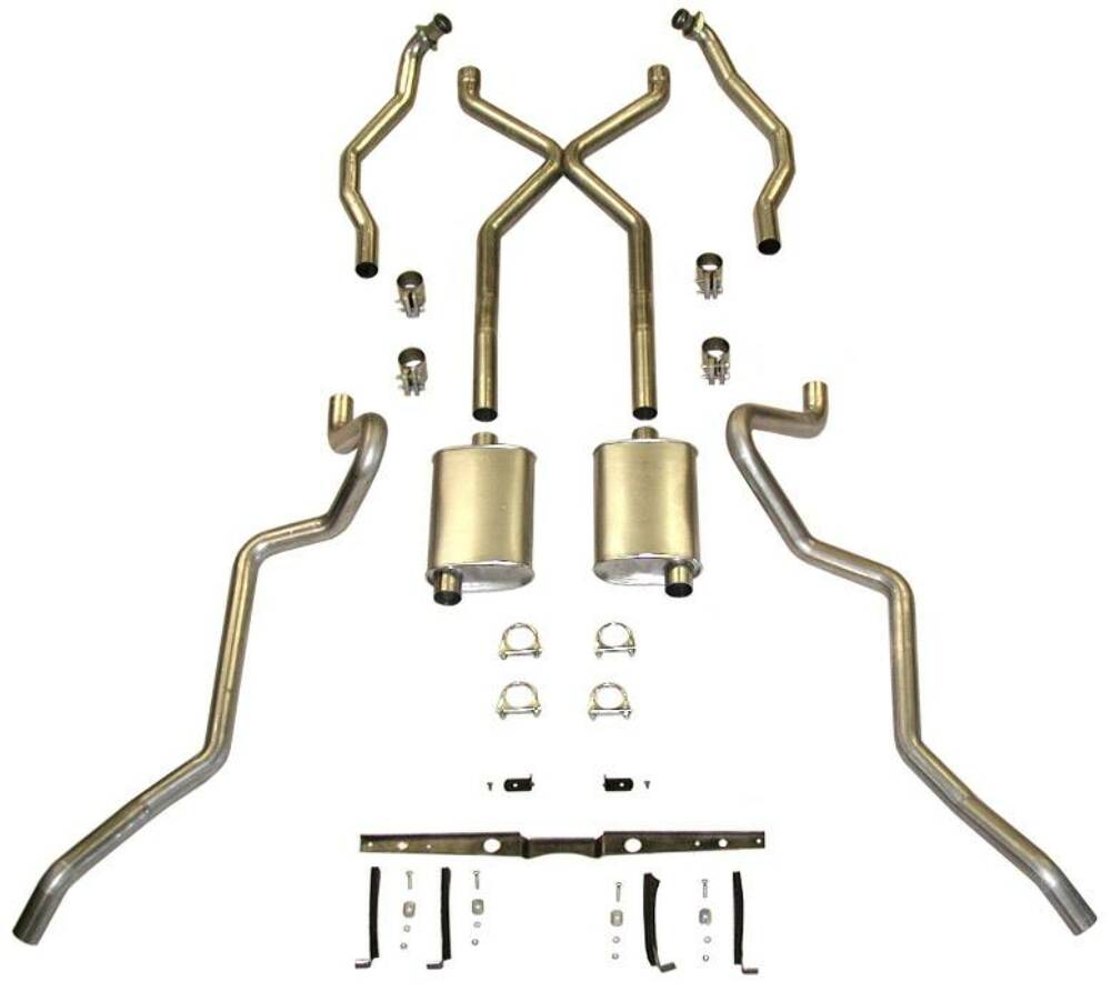 Fits 1955 - 1957 Chevrolet Full Size  Exhaust System 63084