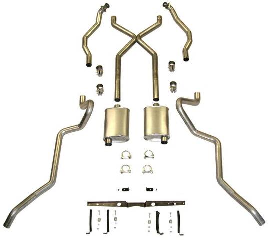 Exhaust System 63084 fits 1955-1957 Chevy Full Size Shafer's Classic Reproductions